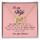 To My Wife, Interlocking Hearts Necklace