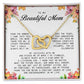 To my Beautiful Mom, Interlocking Hearts Necklace