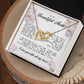 To My Beautiful Mom, Interlocking Hearts Necklace