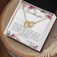 To My Granddaughter, Interlocking Hearts Necklace