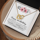 Happy 16th Birthday, Sweet Sixteen, Interlocking Hearts Necklace