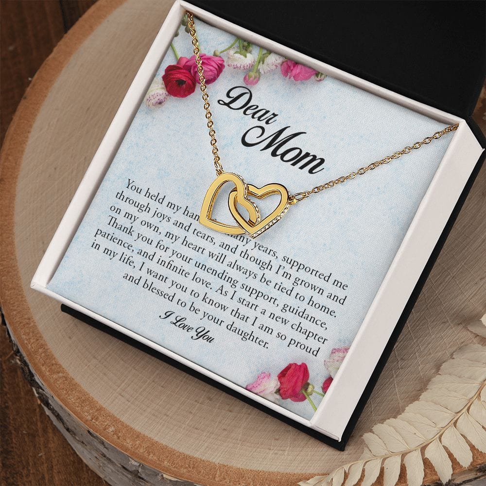 Dear Mom, Interlocking Hearts Necklace