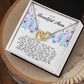 To my Beautiful Mom, Interlocking Hearts Necklace
