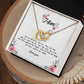 Interlocking Hearts Necklace, Mum Gift