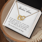 To My Niece, Interlocking Hearts Necklace