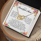 To my Beautiful Mom, Interlocking Hearts Necklace