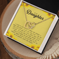To My Daughter, Interlocking Hearts Necklace