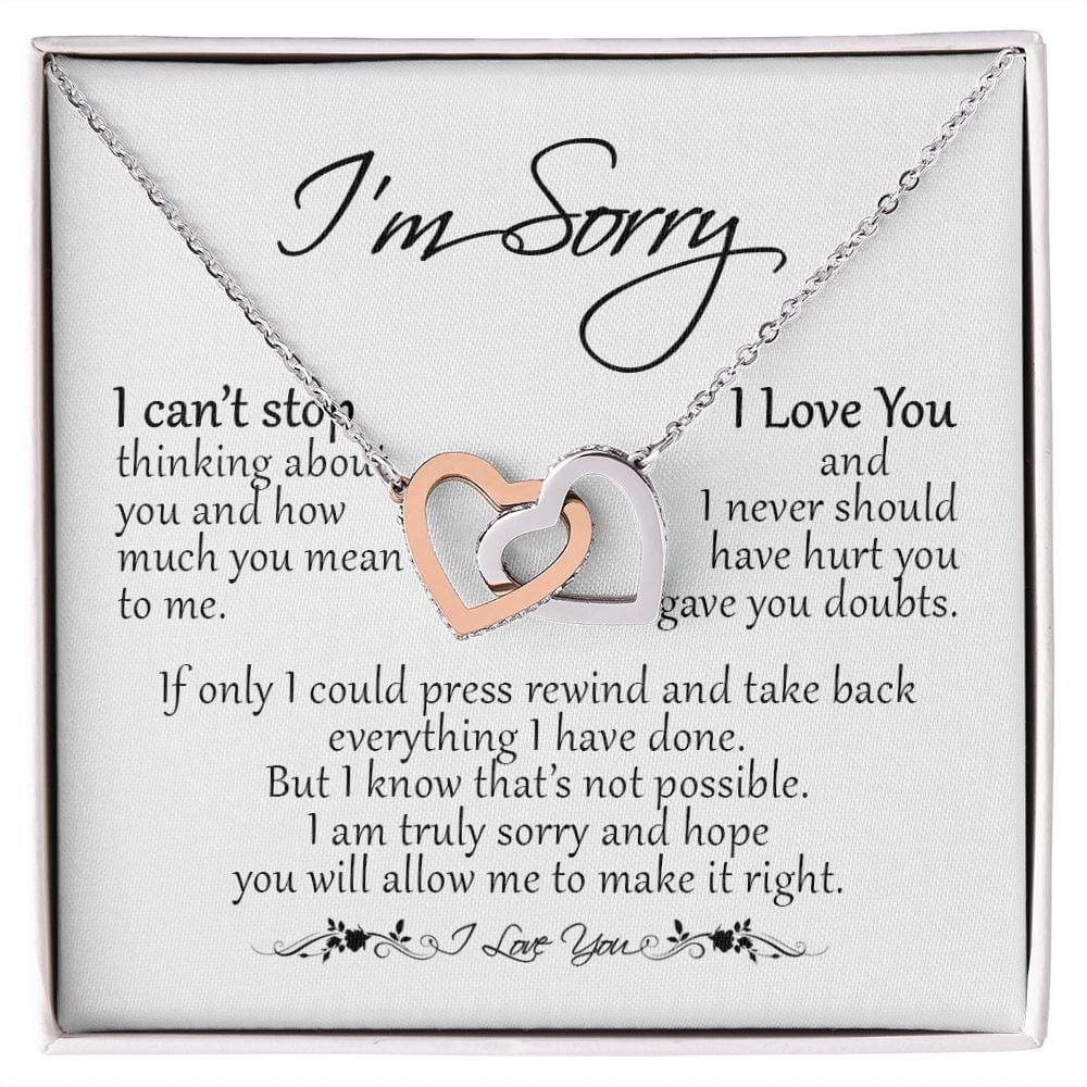 I'm Sorry Card, Apology Gift For Her, Forgiveness Gift, I'm Sorry Gift For Wife, Sorry Gift for Girlfriend, Gift To Say Sorry