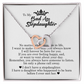 To My Badass Daughter, Interlocking Hearts Necklace