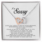 I'm Sorry Gift, Interlocking Heart Necklace
