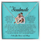 To My Soulmate, Interlocking Heart Necklace