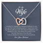 To My Wife, Interlocking Heart Necklace