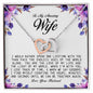 To My Amazing Wife, Interlocking Heart Necklace