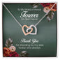 To My Maid of Honor, Interlocking Heart Necklace