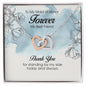 To My Maid of Honor, Interlocking Heart Necklace