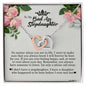 To My Badass Stepdaughter, Interlocking Heart Necklace