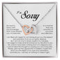 I'm Sorry Gift, Interlocking Heart Necklace