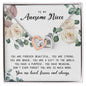 To My Awesome Niece, Interlocking Heart Necklace