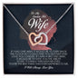 To My Smokin Hot Wife, Interlocking Heart Necklace