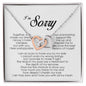 I'm Sorry Gift, Interlocking Heart Necklace