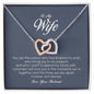 To My Wife, Interlocking Heart Necklace