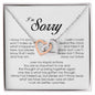 I'm Sorry Gift, Interlocking Heart Necklace