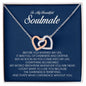 To My Soulmate, Interlocking Heart Necklace