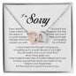 I'm Sorry Gift, Interlocking Heart Necklace