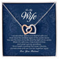 To My Wife, Interlocking Heart Necklace