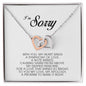 I'm Sorry Gift, Interlocking Heart Necklace