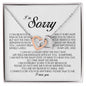 I'm Sorry Gift, Interlocking Heart Necklace