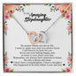 To My Amazing Stepdaughter, Interlocking Heart Necklace