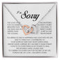 I'm Sorry Gift, Interlocking Heart Necklace