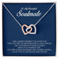 To My Soulmate, Interlocking Heart Necklace