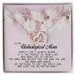 To my Unbiological Mom, Interlocking Heart Necklace