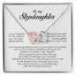 To My Stepdaughter Gift, Interlocking Heart Necklace