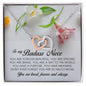 To My Badass Niece, Interlocking Heart Necklace