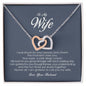 To My Wife, Interlocking Heart Necklace