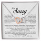 I'm Sorry Gift, Interlocking Heart Necklace