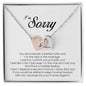 I'm Sorry Gift, Interlocking Heart Necklace
