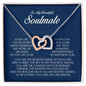 To My Soulmate, Interlocking Heart Necklace