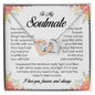 To My Soulmate, Interlocking Heart Necklace