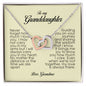 Granddaughter Gift, Interlocking Heart Necklace, Gift from Grandma