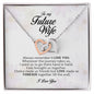 To My Future Wife, Interlocking Heart Necklace