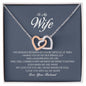 To My Wife, Interlocking Heart Necklace