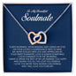To My Soulmate, Interlocking Heart Necklace