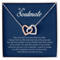 To My Soulmate, Interlocking Heart Necklace
