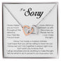 I'm Sorry Gift, Interlocking Heart Necklace