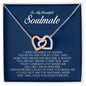 To My Soulmate, Interlocking Heart Necklace