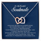To My Soulmate, Interlocking Heart Necklace